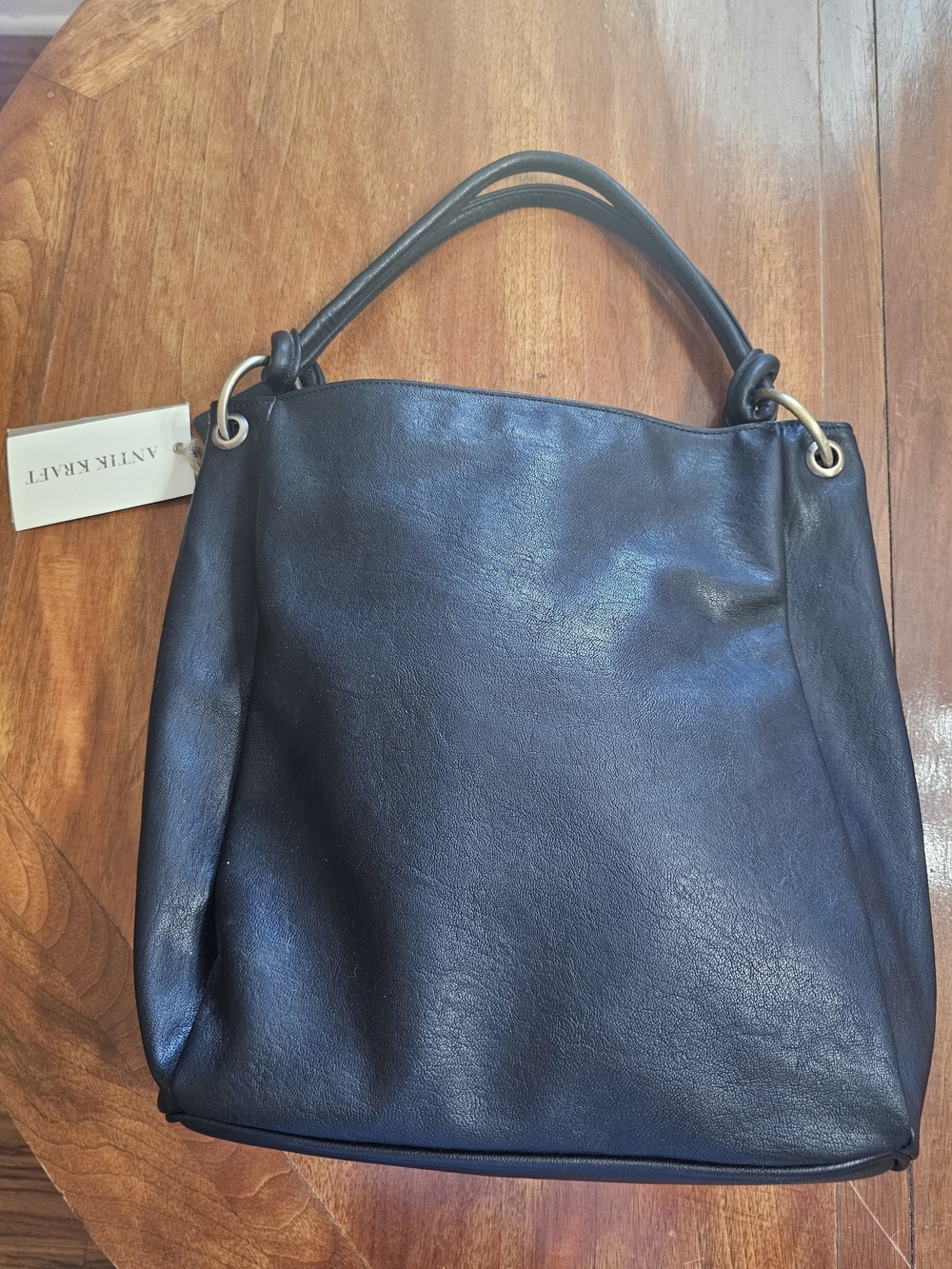 Antik Kraft Black Tote Bag